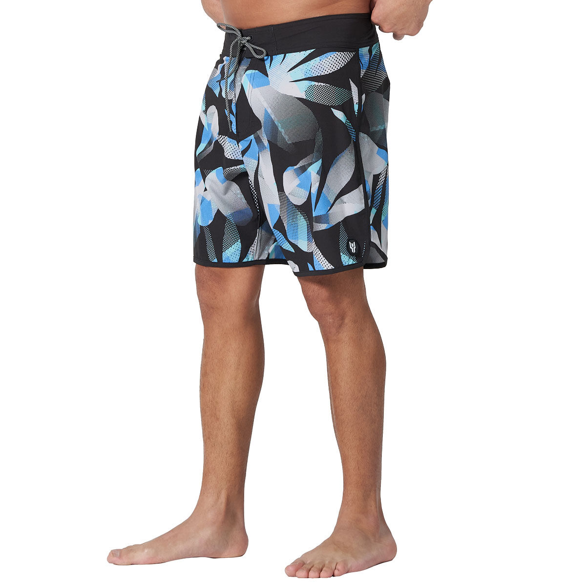 Tahwalhi Mens Abstract Scalloped Board Shorts