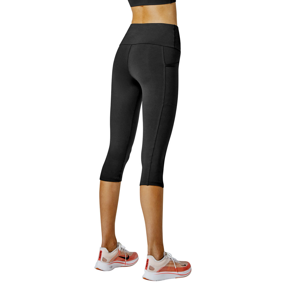Running Bare Womens Ab-Waisted Power Moves 3/4 Tights