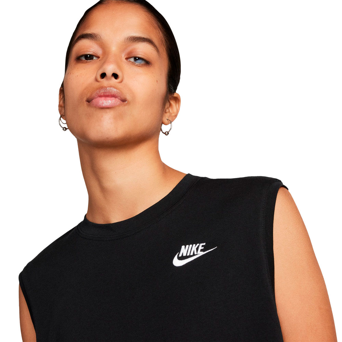 Nike Womens Sportswear Club Cropped Sleeveless Tee