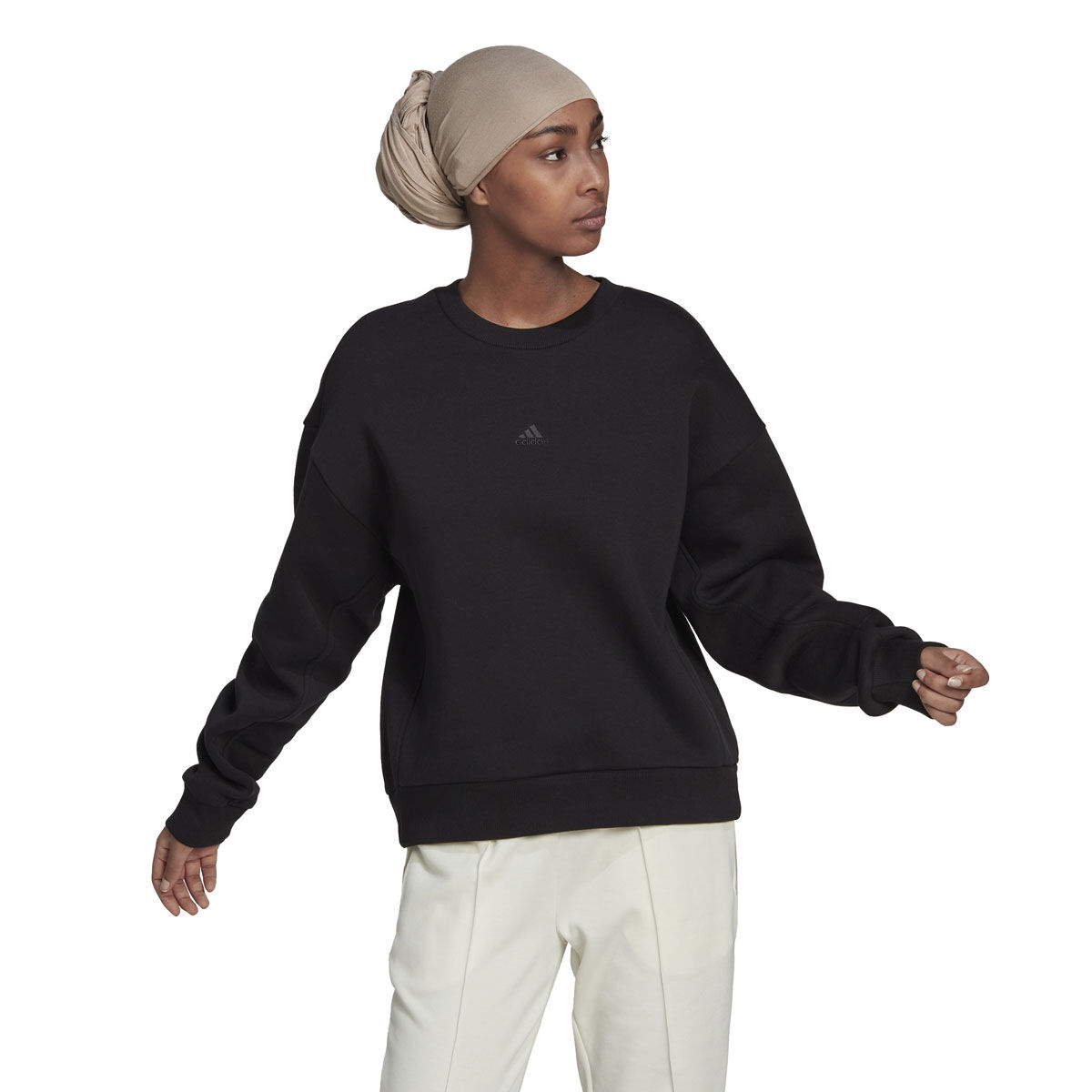 adidas Womens ALL SZN Fleece Crew Sweatshirt