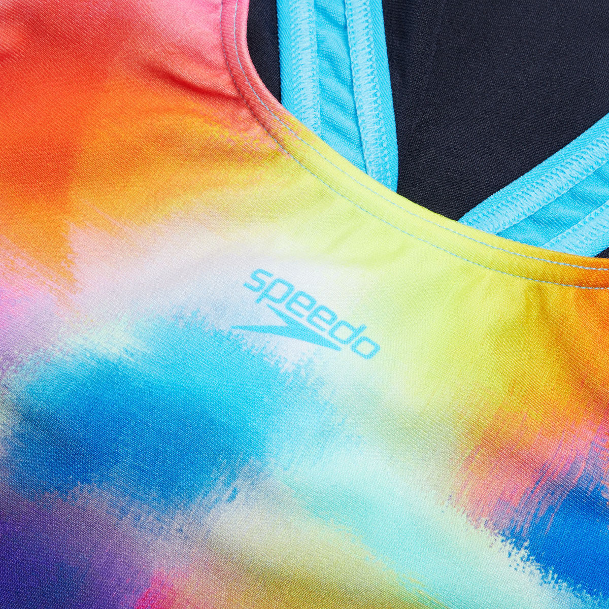 Speedo Girls Endurance+ Digi Placement Splashback One Piece Swimsuit