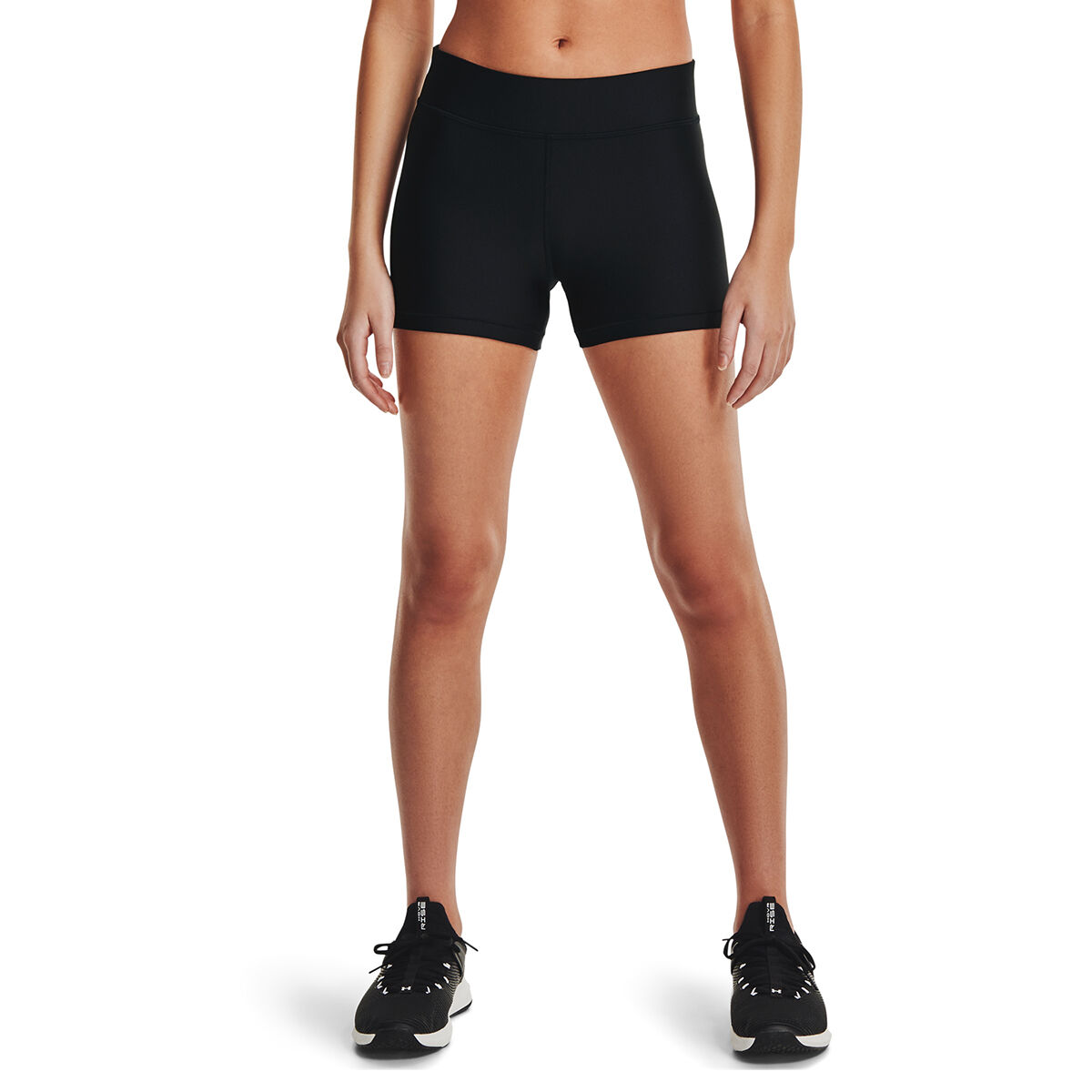 Under Armour Womens HeatGear Armour Mid Rise Shorty Bike Tights