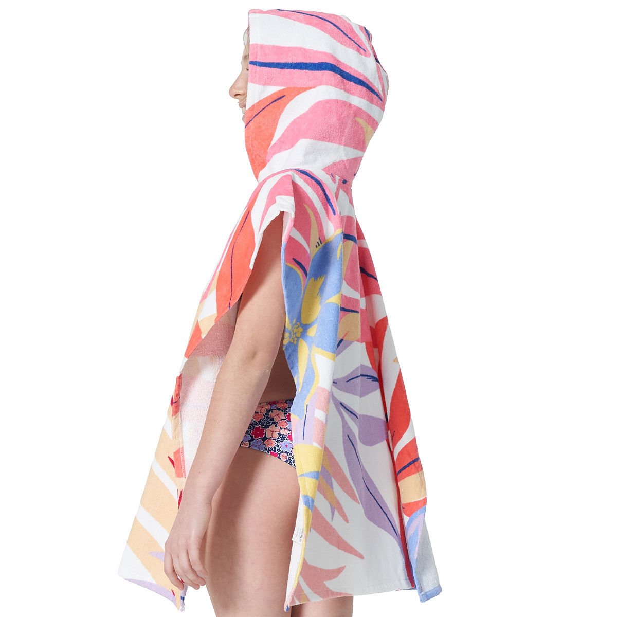Tahwalhi Girls Psychedelic Palm Hooded Towel