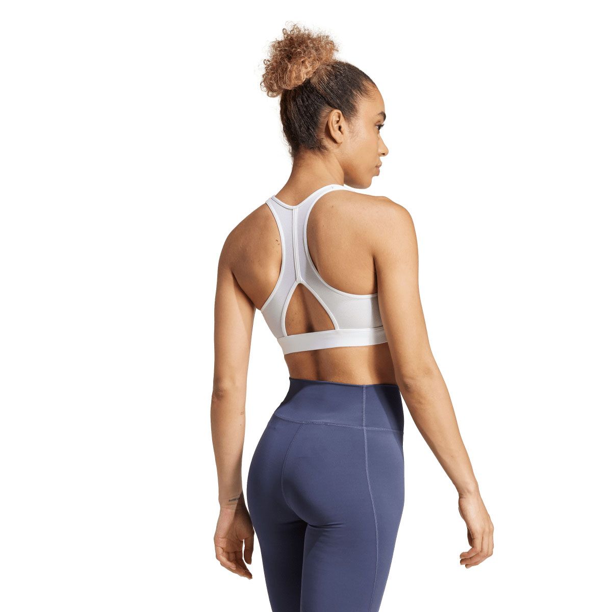 adidas Womens PowerReact Graphic Sports Bra