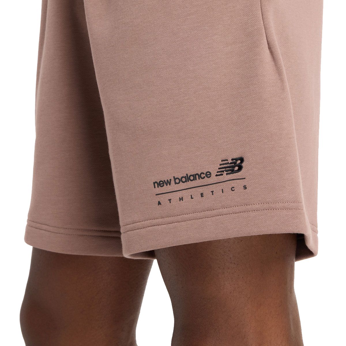 New Balance Mens Linear Graphic French Terry Shorts