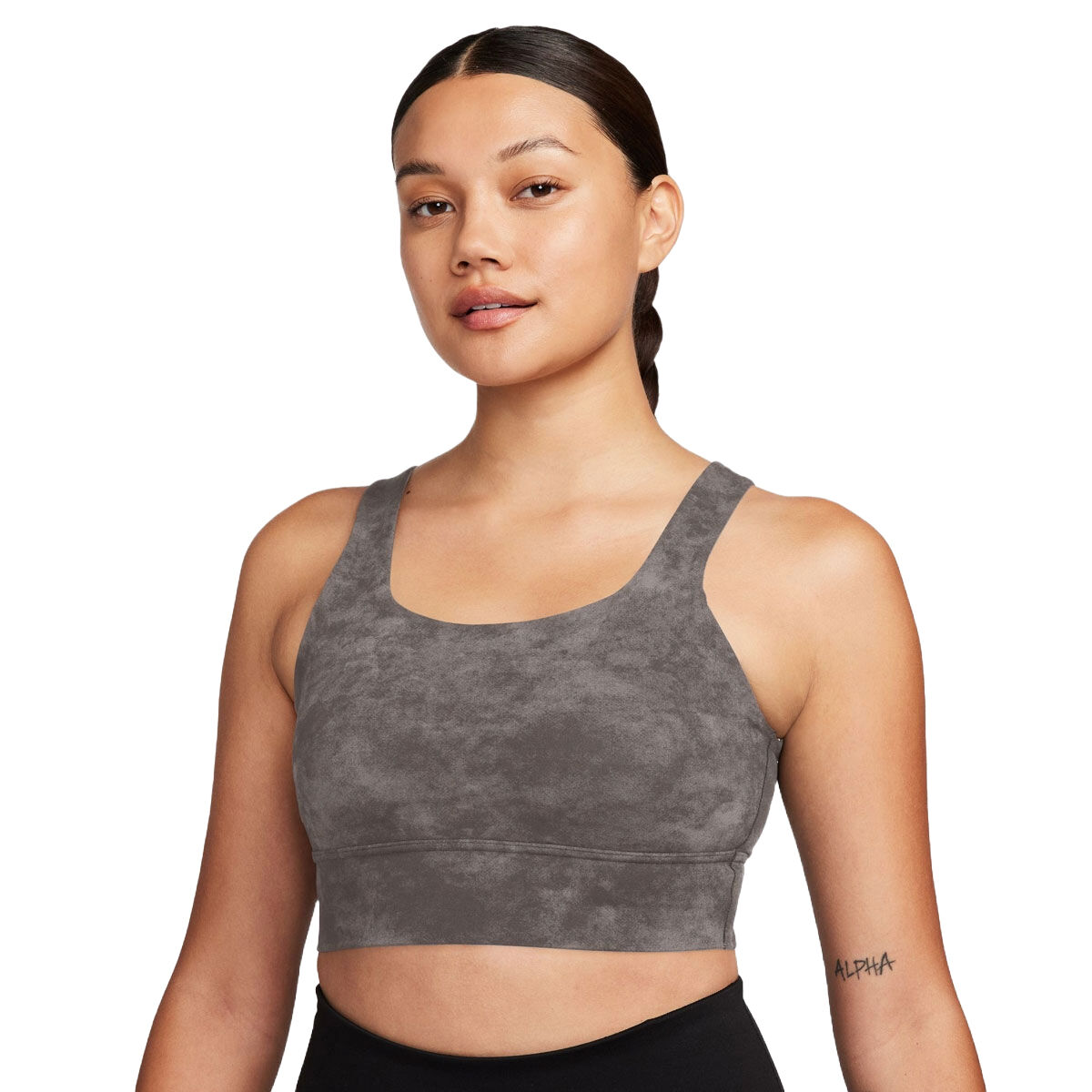 Nike Womens Zenvy Tie-Dye Medium Support Padded Longline Sports Bra