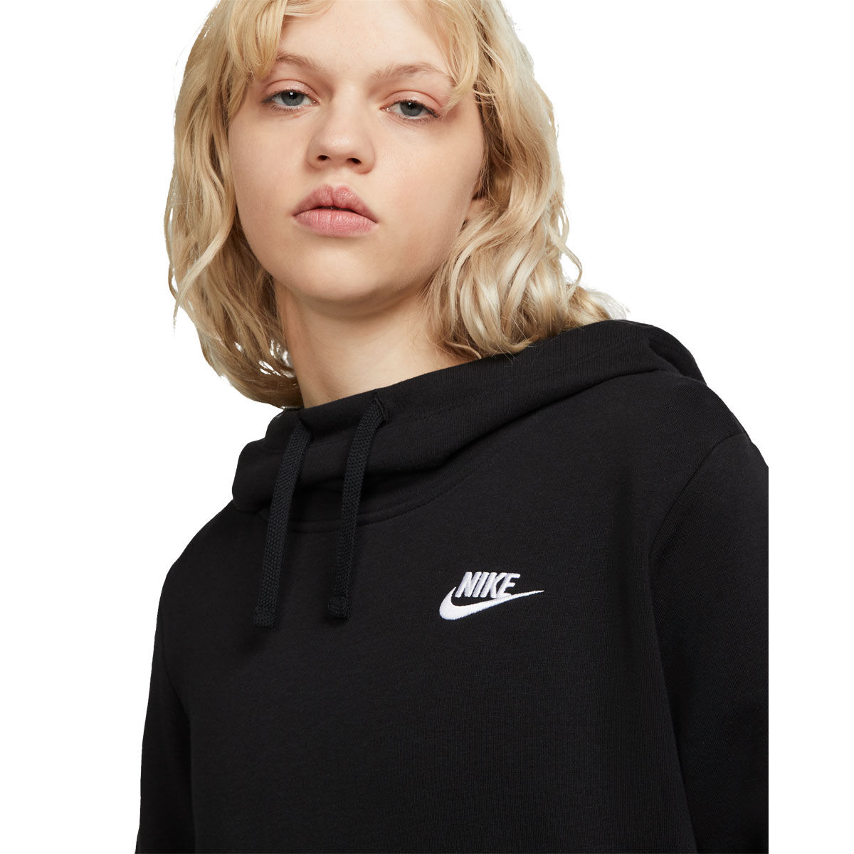 Nike Womens Sportswear Club Fleece Funnel Neck Hoodie