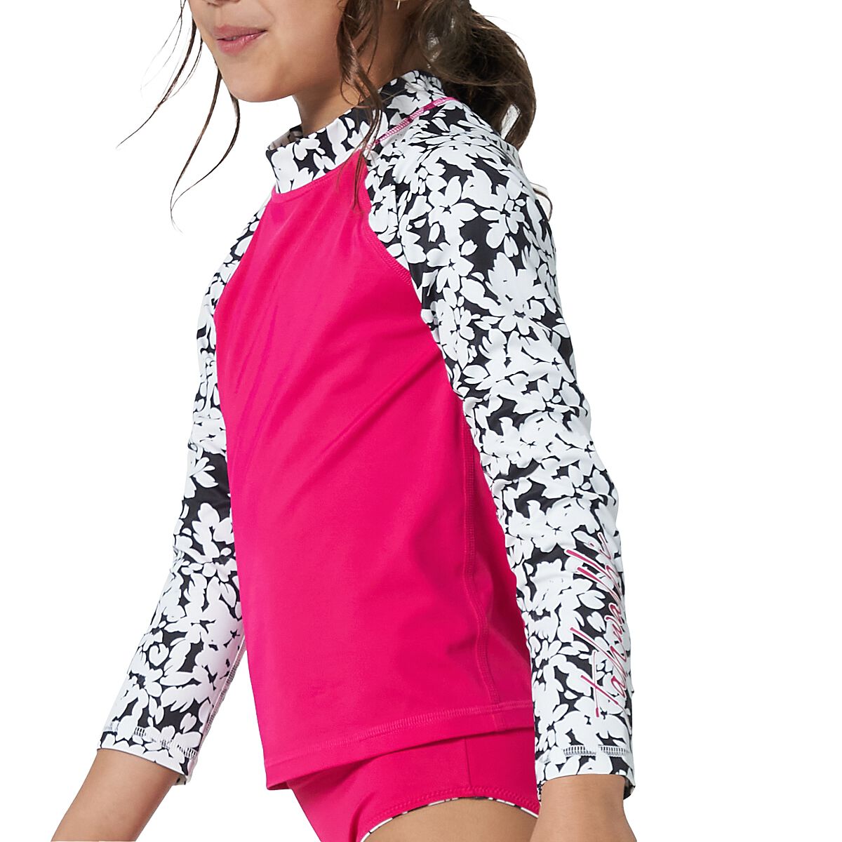 Tahwalhi Little Girls Daisy Burst Long Sleeve Sun Top