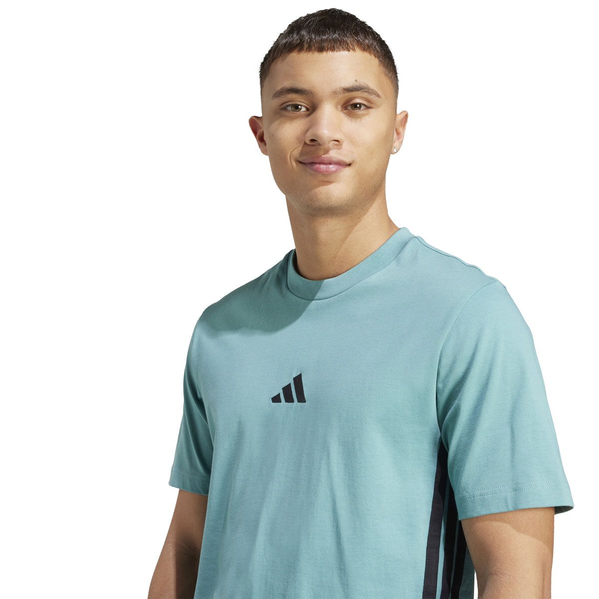 adidas Mens Essentials Small Logo Single Jersey Tee