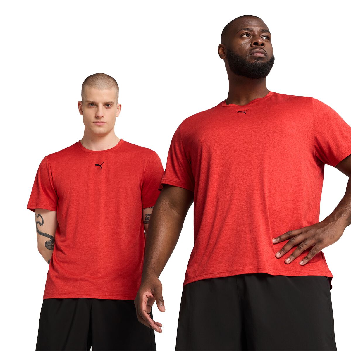 PUMA Mens Train All Day Essentials Heather Cat Training Tee