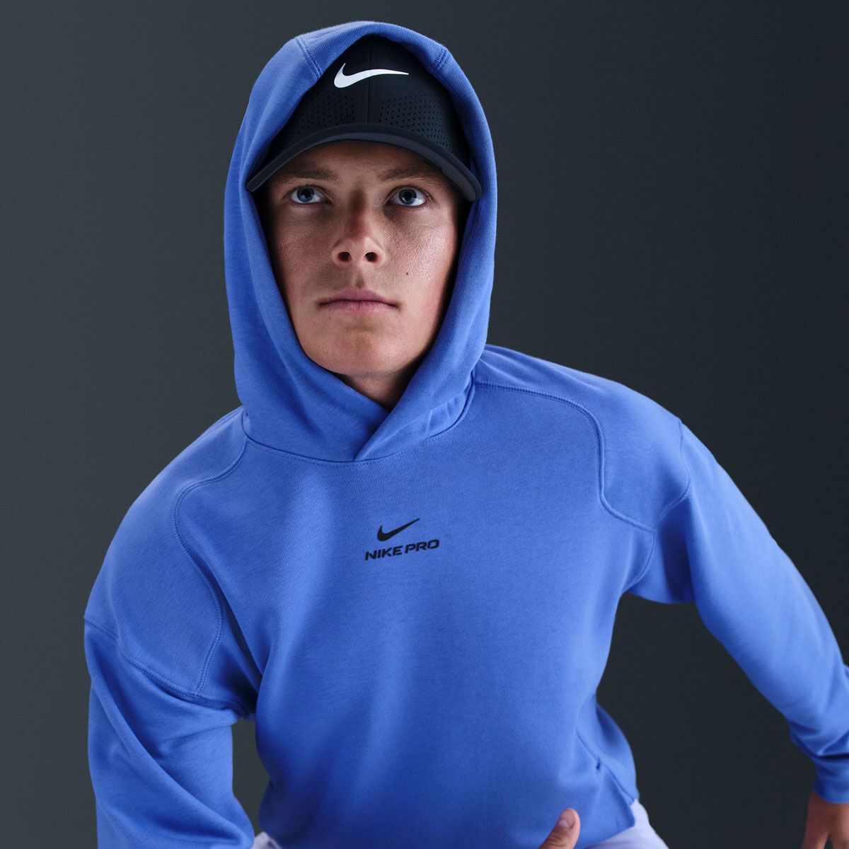 Nike Pro Mens Dri-FIT Midlayer Pullover Training Hoodie