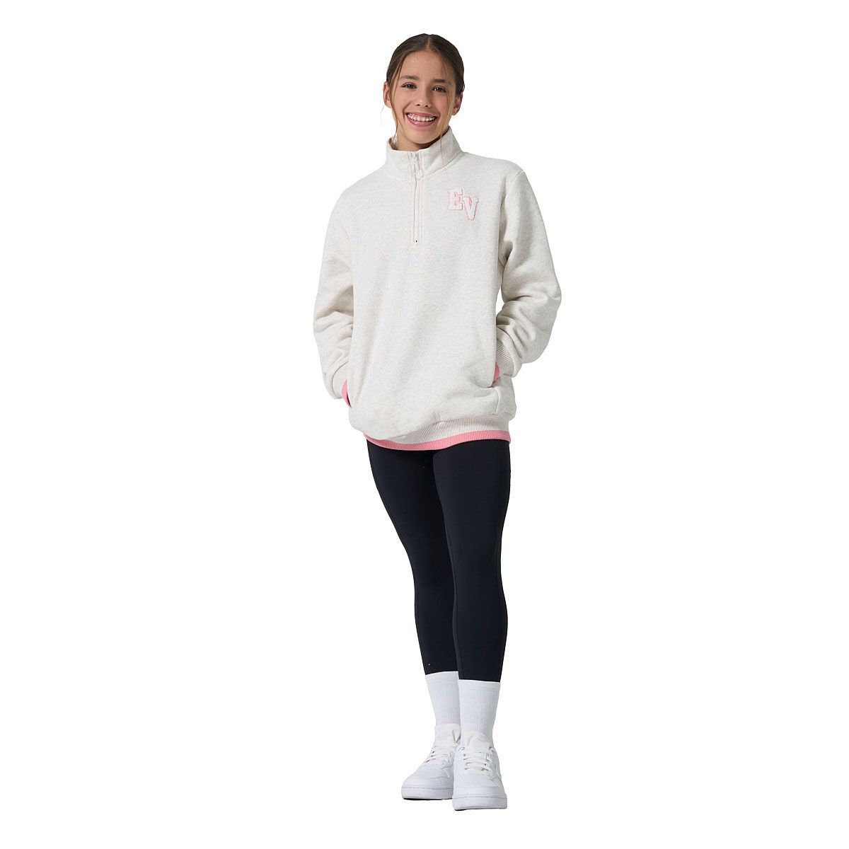 Ell/Voo Junior Freja Fleece Quarter Zip Pullover