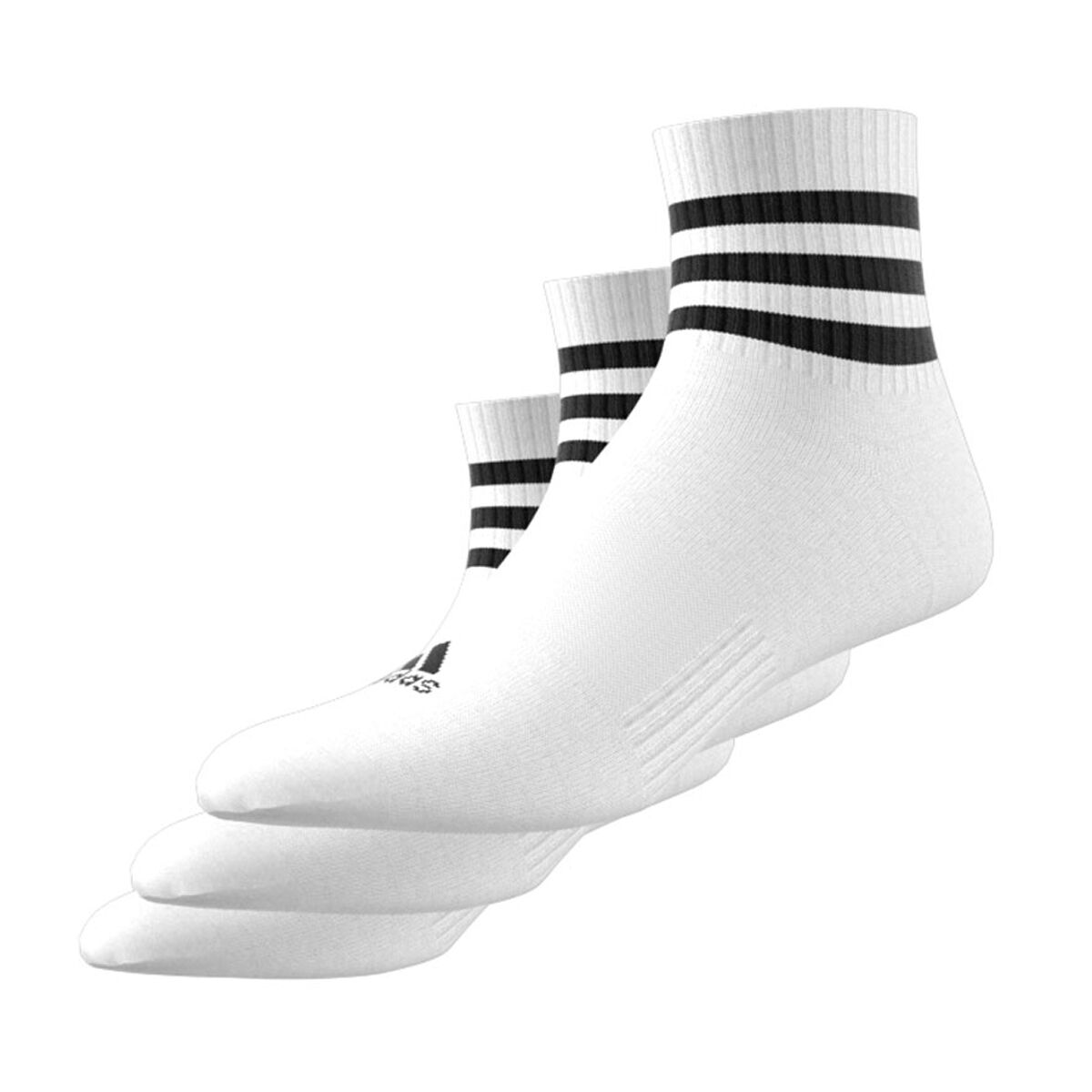 adidas 3-Stripes Cushioned Mid-Cut Socks