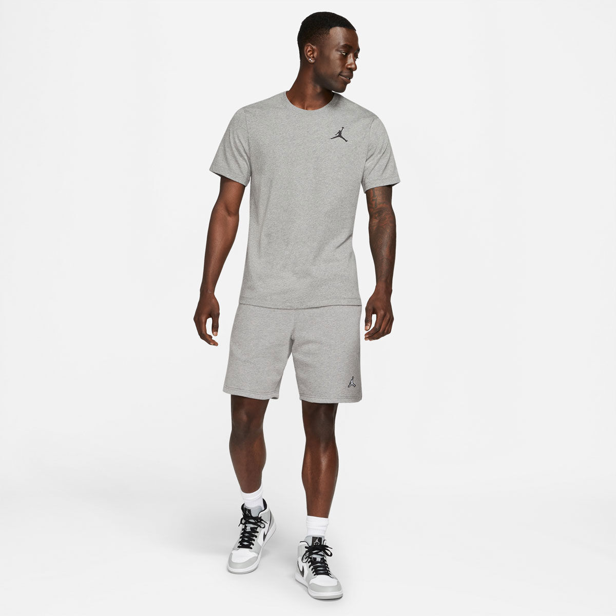 Jordan Mens Jumpman Embroidered Logo Tee