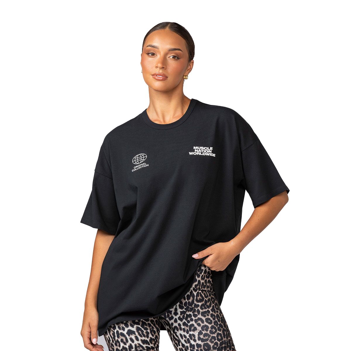Muscle Nation Womens Global Oversized Tee