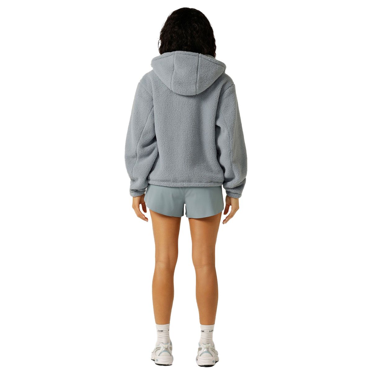 Lorna Jane Womens Teddy Fleece Zip Thru Full Zip Hoodie