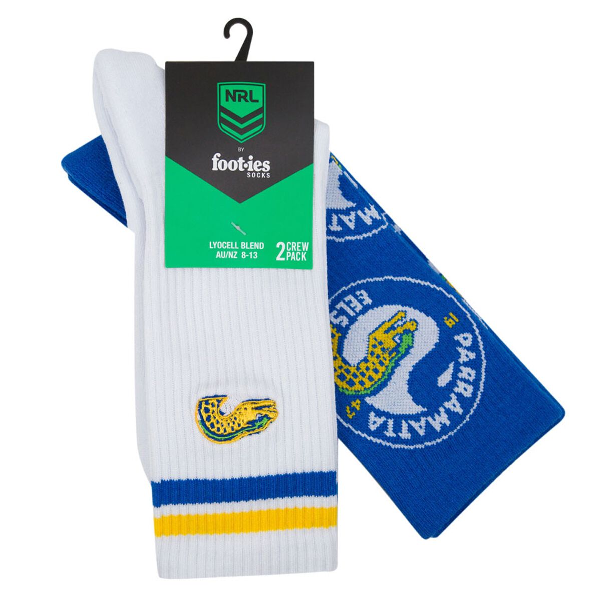 Footies Parramatta Eels 2025 Sneaker Socks 2 Pack