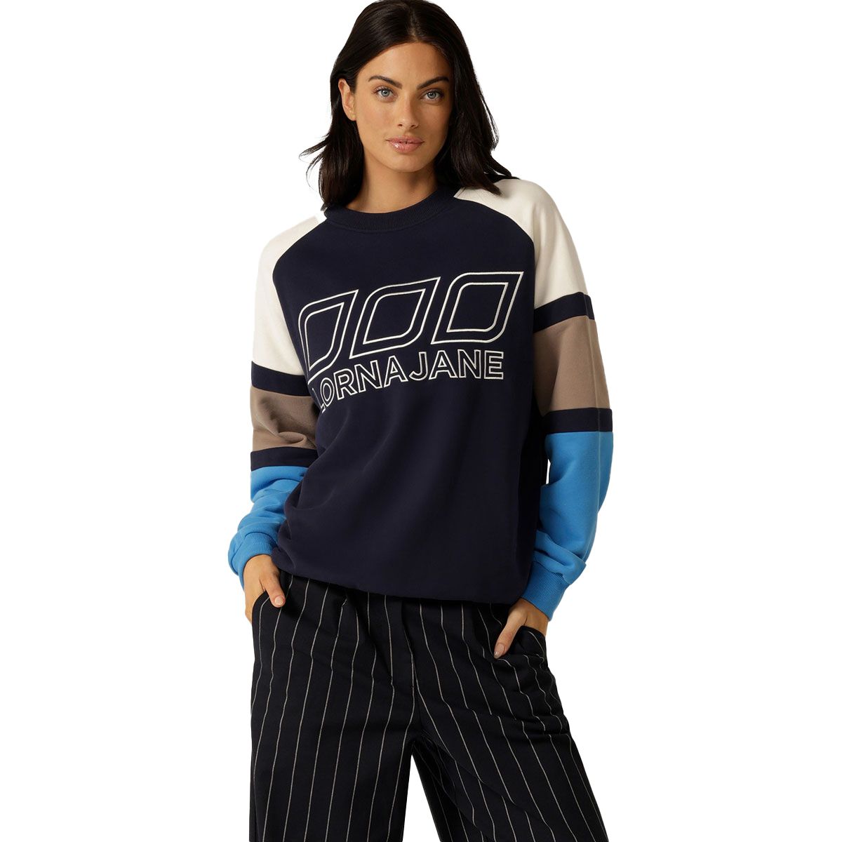 Lorna Jane Womens LJ Icons Oversized Crew Sweatshirt