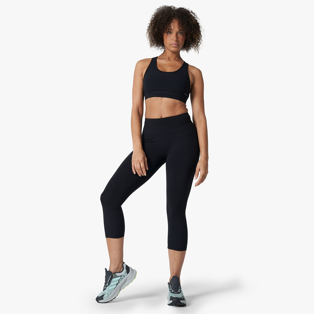 Ell/Voo Womens Essentials Crop Sports Bra