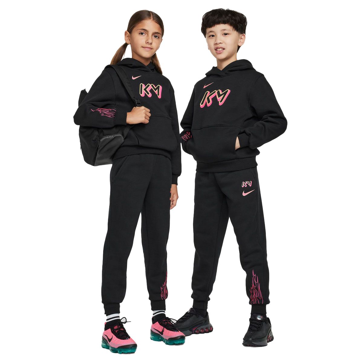 Nike Junior Kylian Mbappe Club Fleece Football Pullover Hoodie