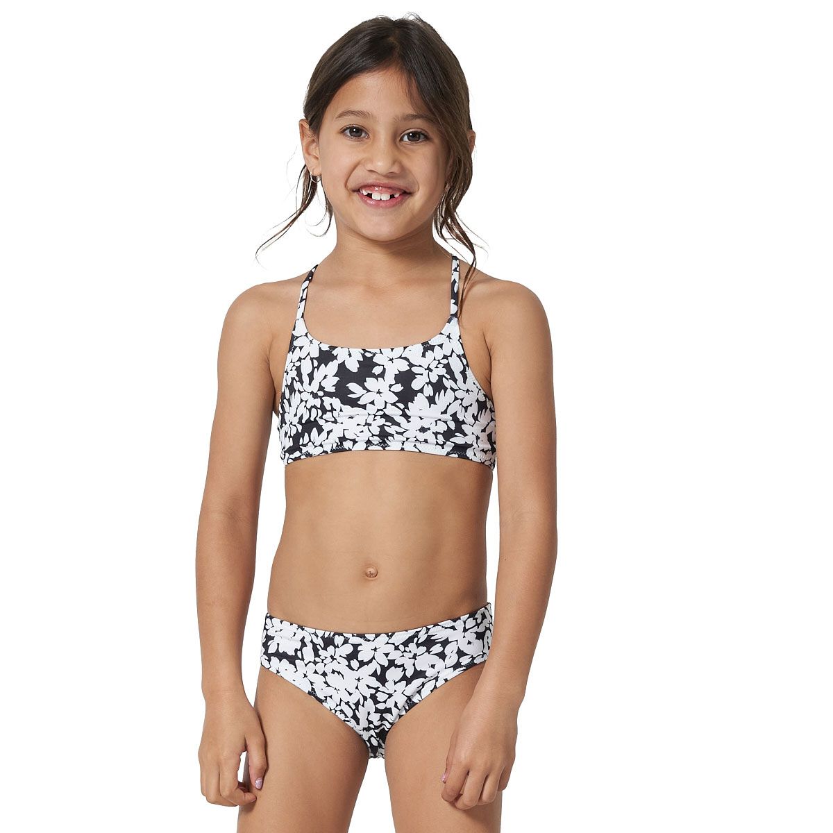 Tahwalhi Girls Reversible Daisy Burst Bikini Set