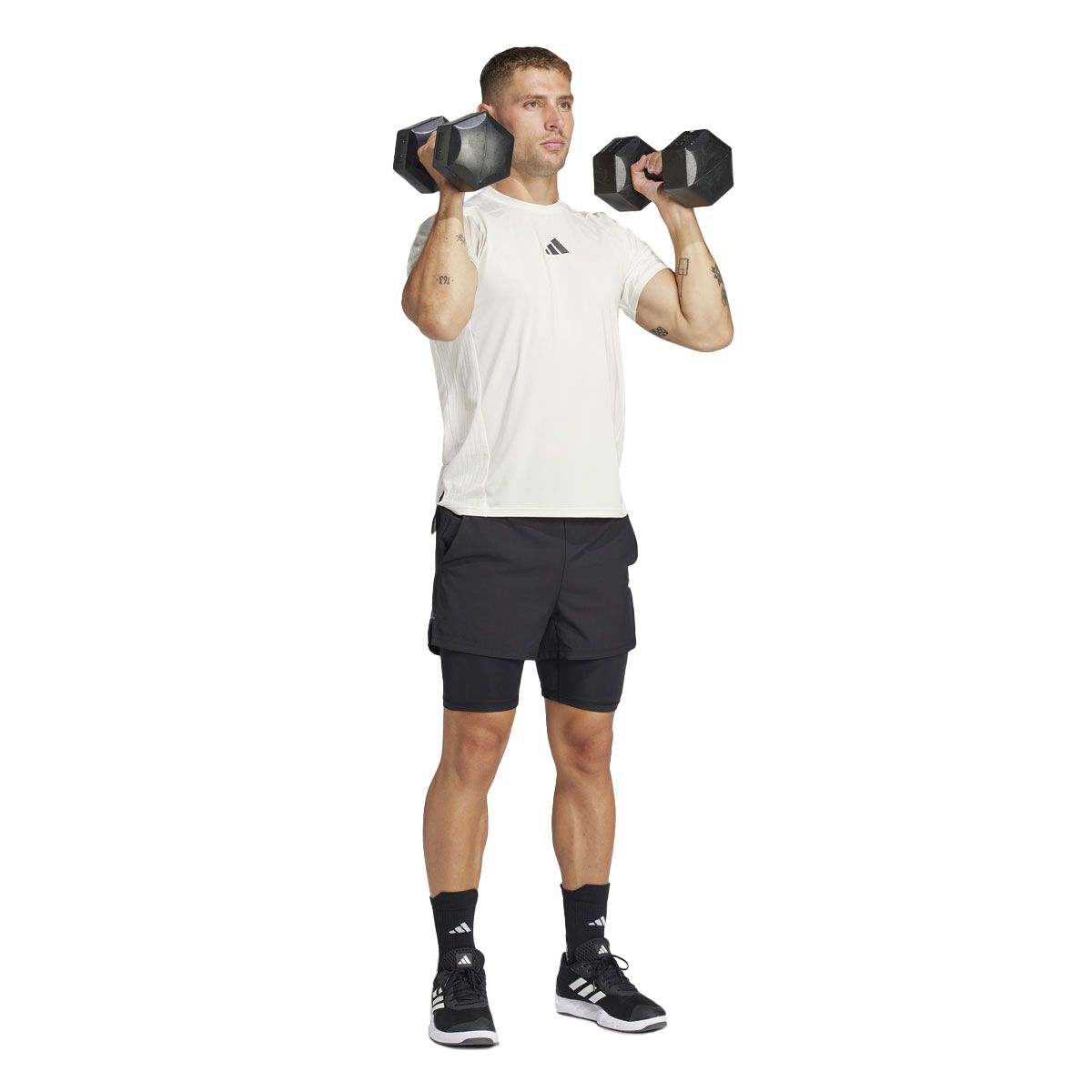 adidas Mens Gym+ 2in1 Training Shorts