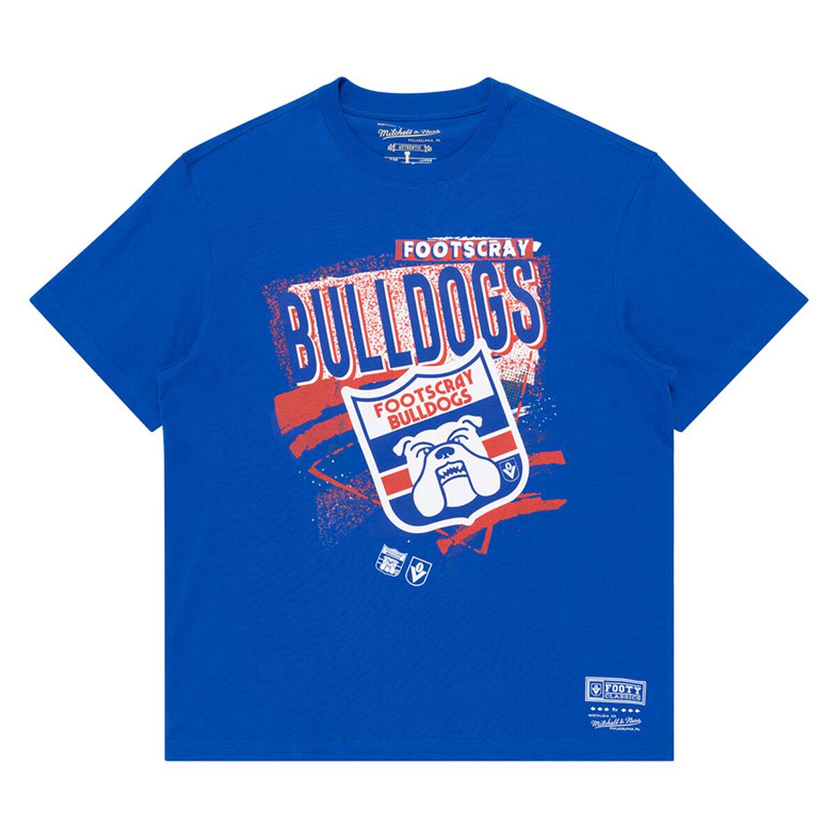 Western Bulldogs Mens 2025 Abstract Logo Tee