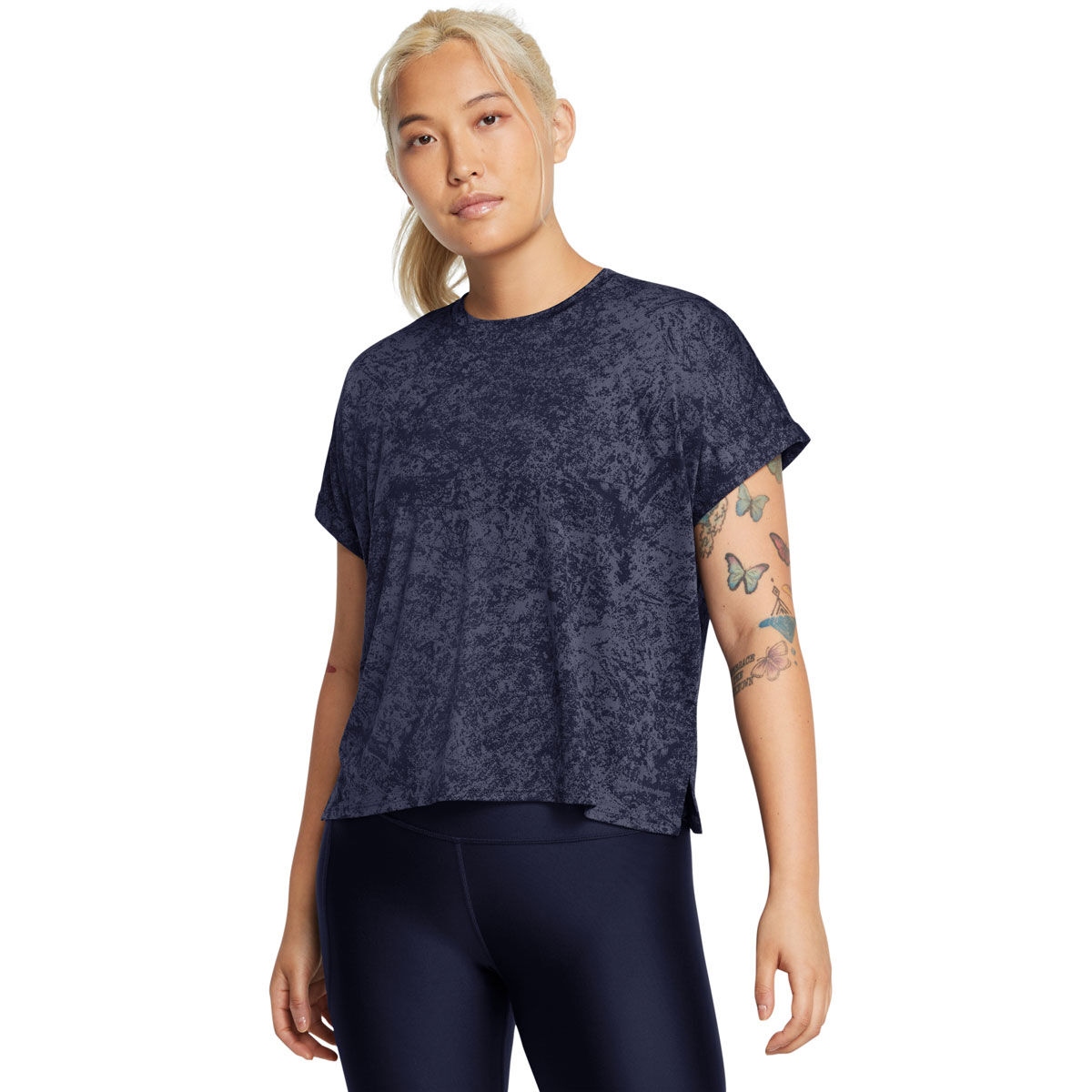 Under Armour Womens Vanish Energy Cropped Print Training  Tee