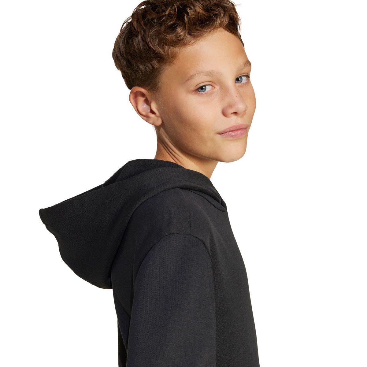 adidas Junior Essentials Fleece Small Logo Pullover Hoodie