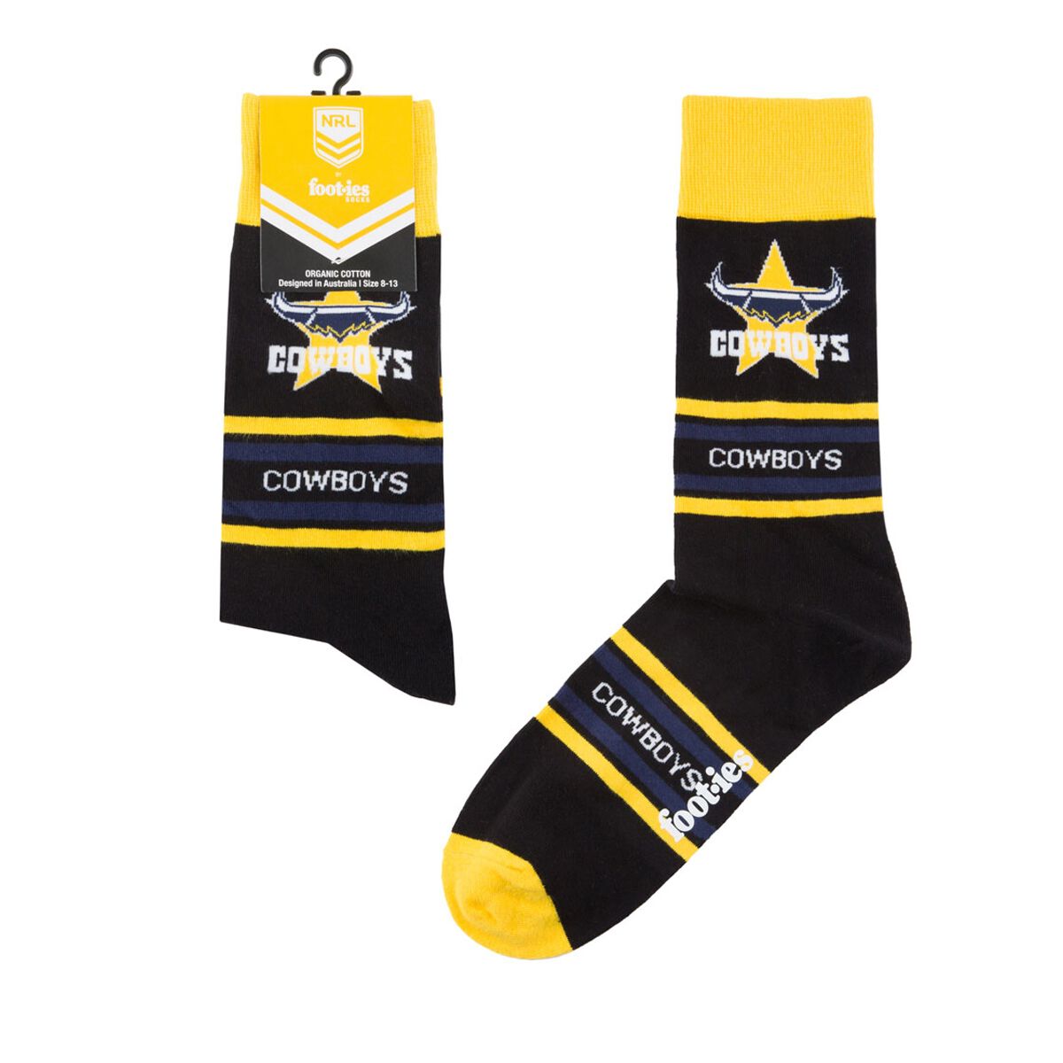 North Queensland Cowboys Stripe Organic Cotton Socks