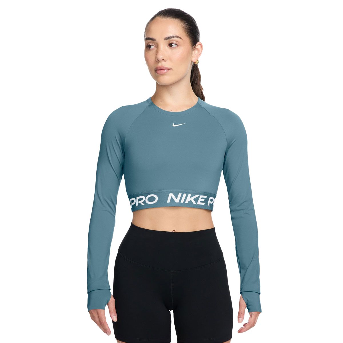 Nike Pro Womens 365 Dri-FIT Cropped Long Sleeve Top