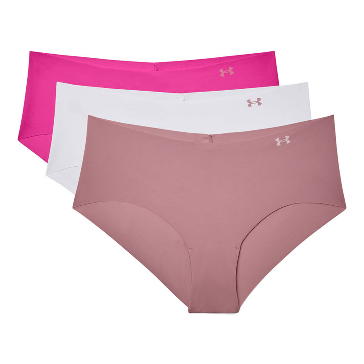 Under Armour Womens Pure Stretch Seamless Hipster Printed Briefs 3 Pack