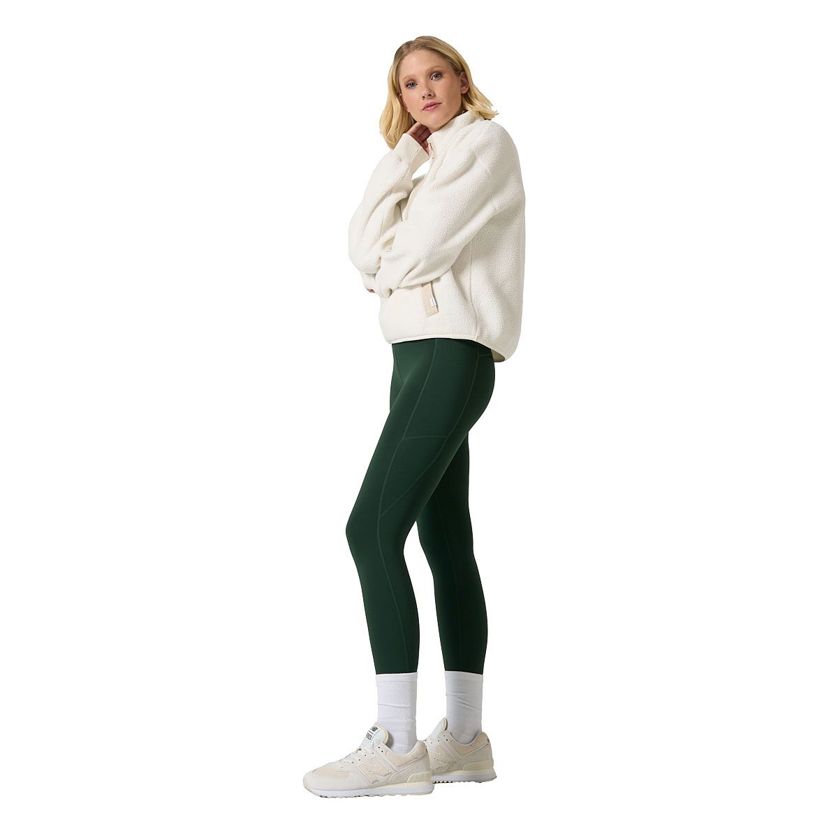 Ell/Voo Womens Bria Sherpa 1/2 Zip Pullover