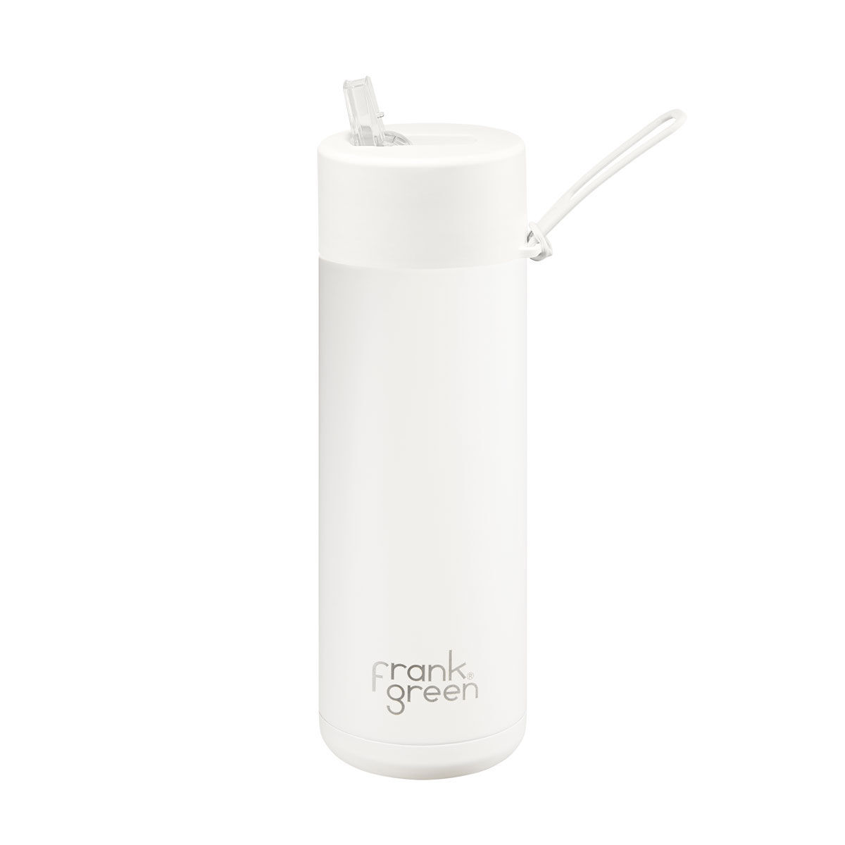 Frank Green Reusable 590ml/20oz Water Bottle - White/Cloud