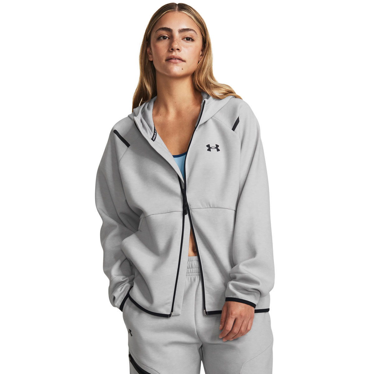 Under Armour Womens Unstoppable Fleece Full Zip Hoodie