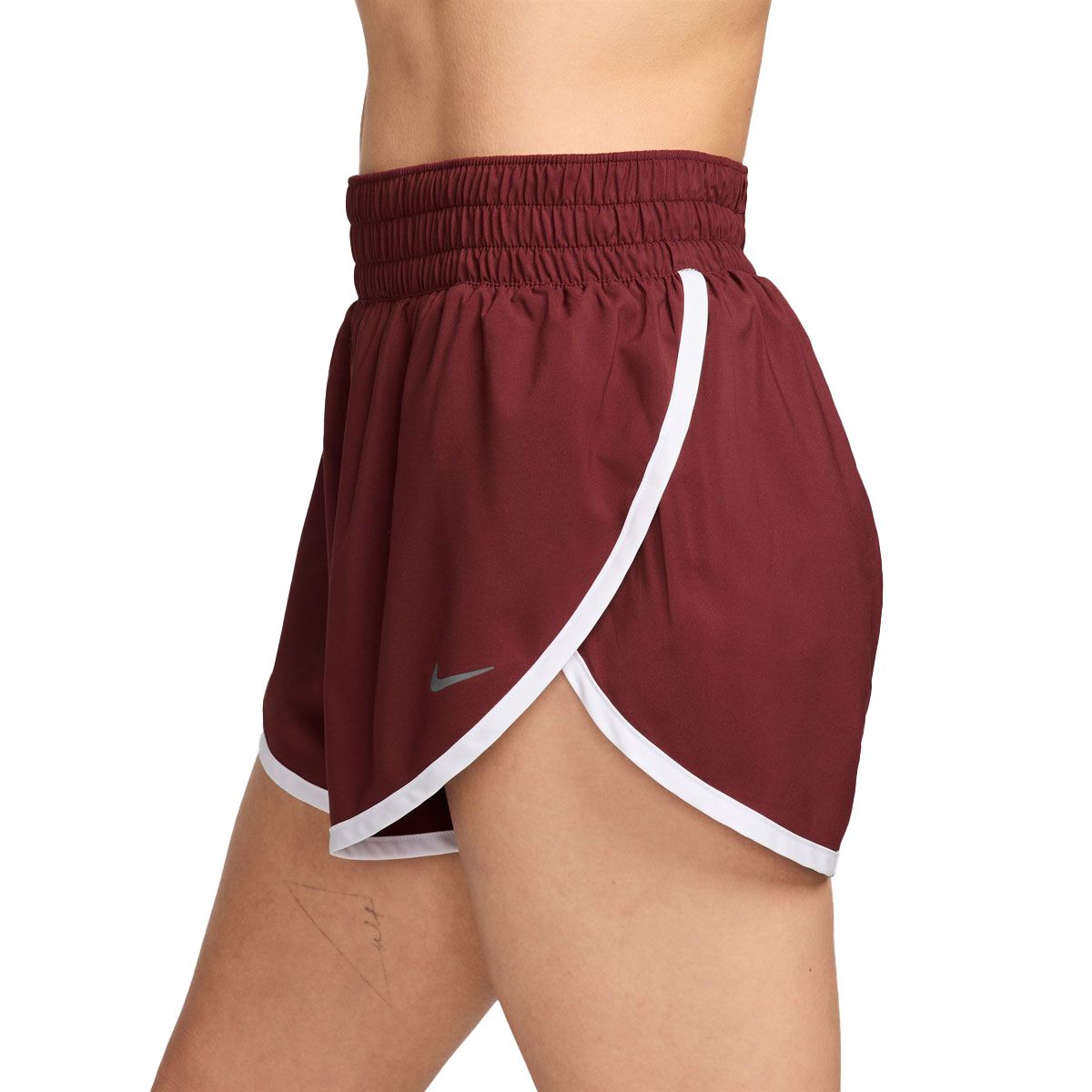 Nike Womens One Dri-FIT Mid Rise 3 Inch Brief-Lined Shorts