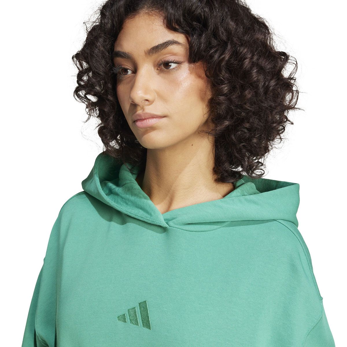 adidas Womens ALL SZN French Terry Loose Pullover Hoodie