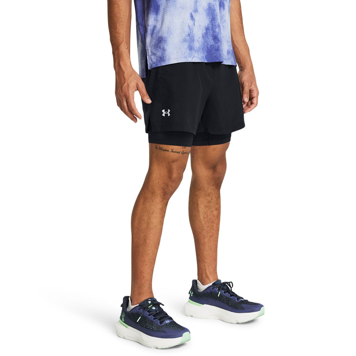 Under Armour Mens UA Launch 5 inch 2 in 1 Running Shorts