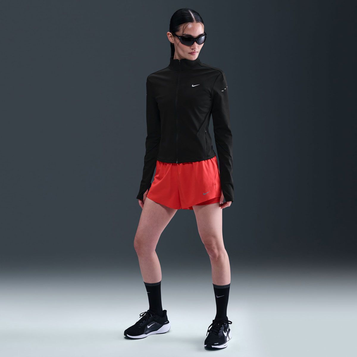 Nike Womens Swift Dri-FIT Full Zip Running Midlayer