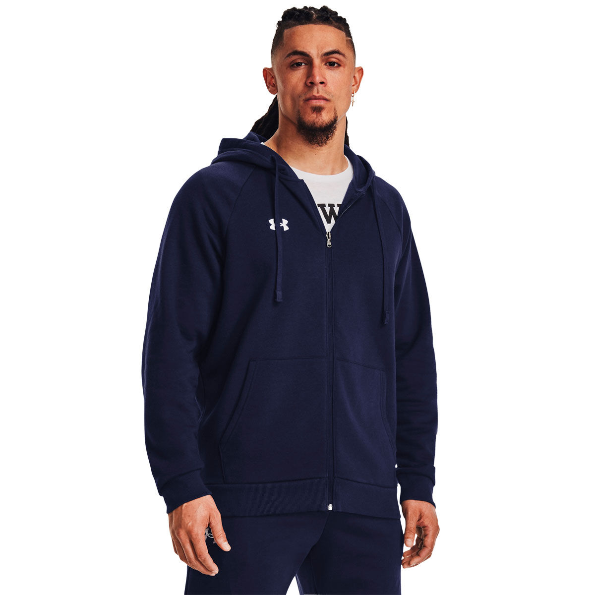 Under Armour Mens Rival Fleece Full Zip Hoodie