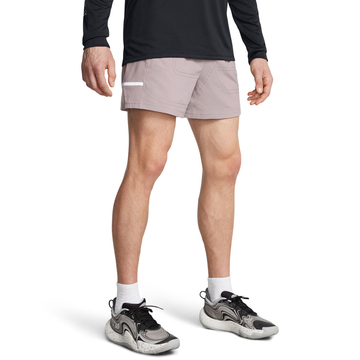 Under Armour Mens Baseline Pro Hoop 5 inch Basketball Shorts