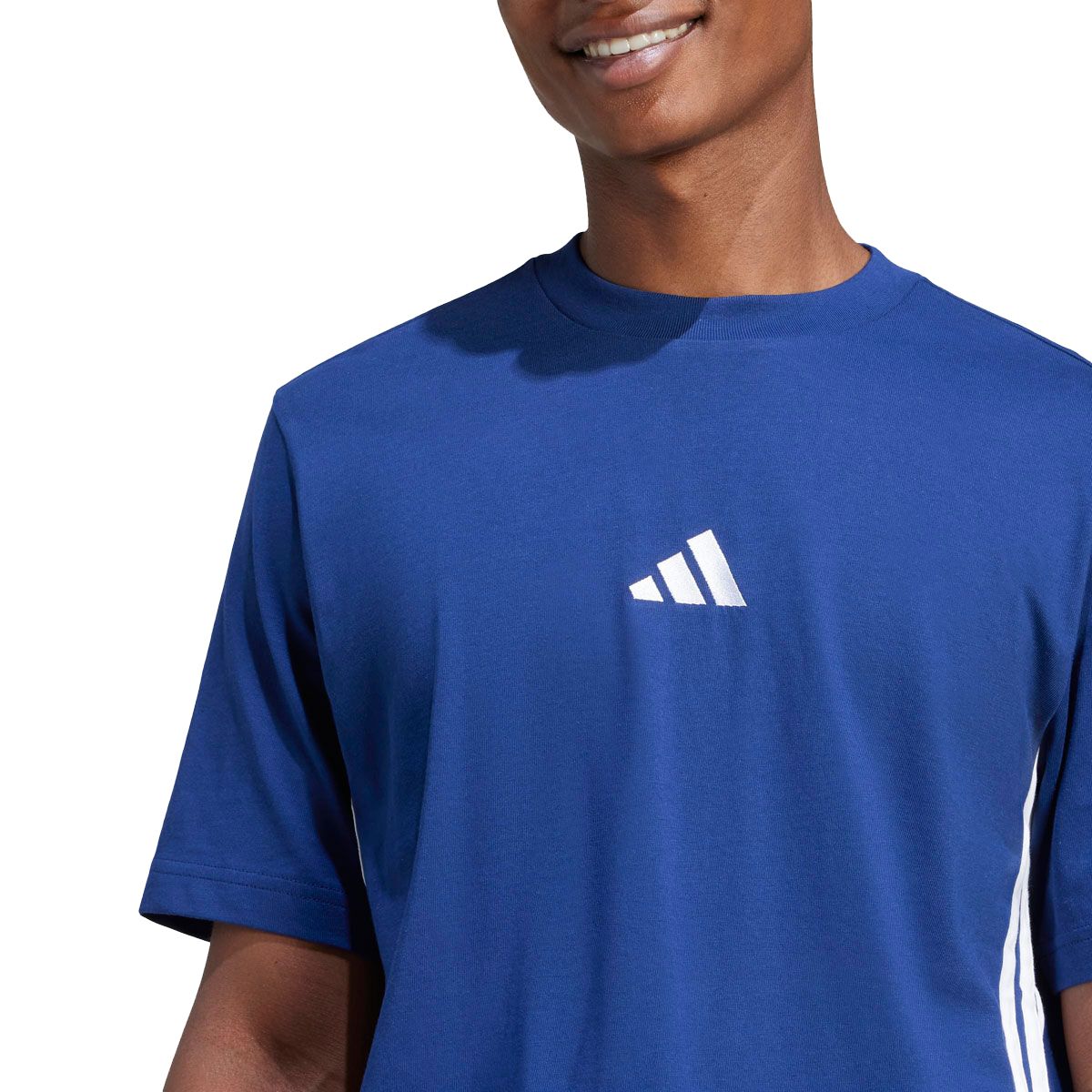 adidas Mens 3-Stripes Single Jersey Tee