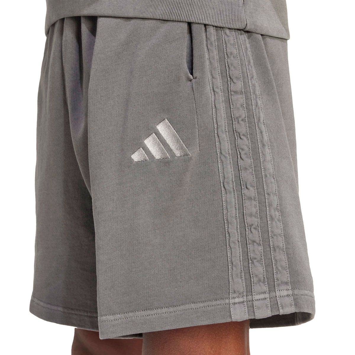 adidas Mens ALL SZN Fleece Pigment Dye Loose 8 Inch Shorts