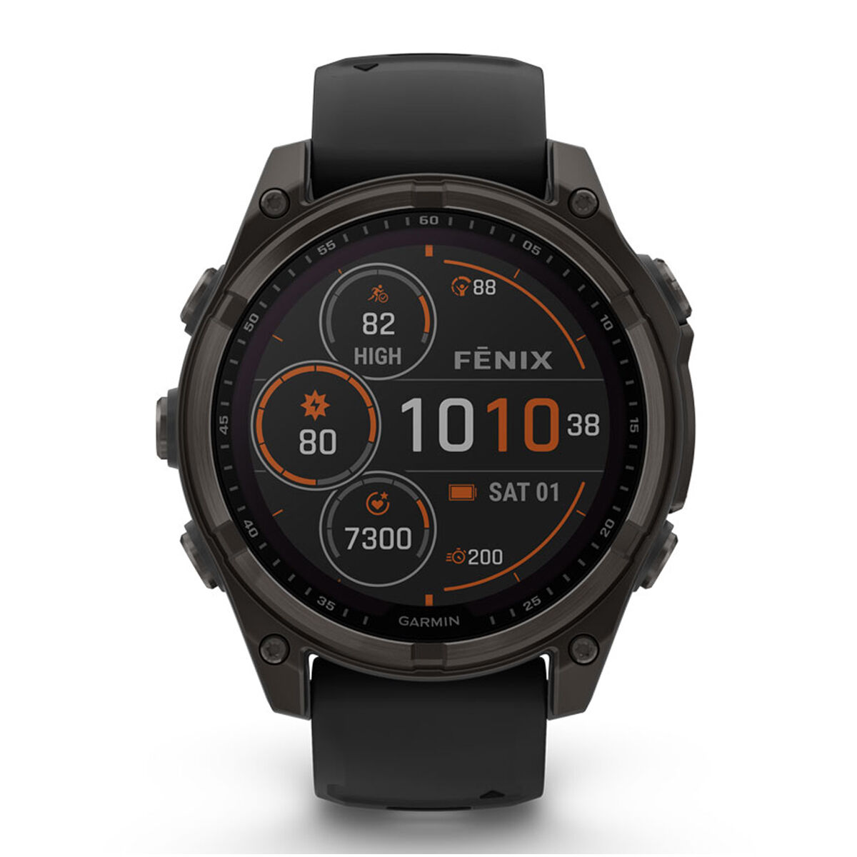 Garmin Fenix 8 47mm Sapphire Solar Watch - Black
