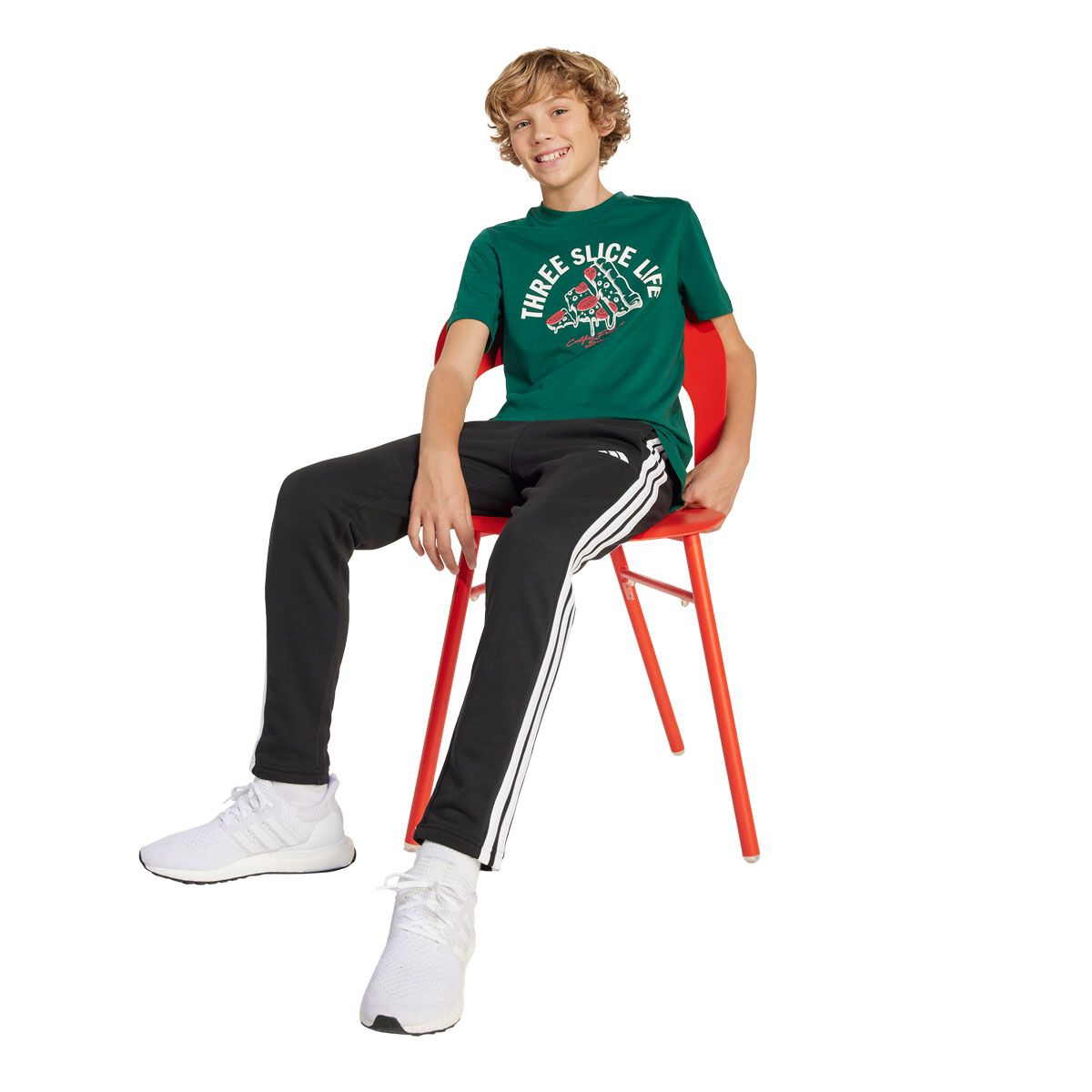 adidas Junior Lounge Pizza Graphic Tee