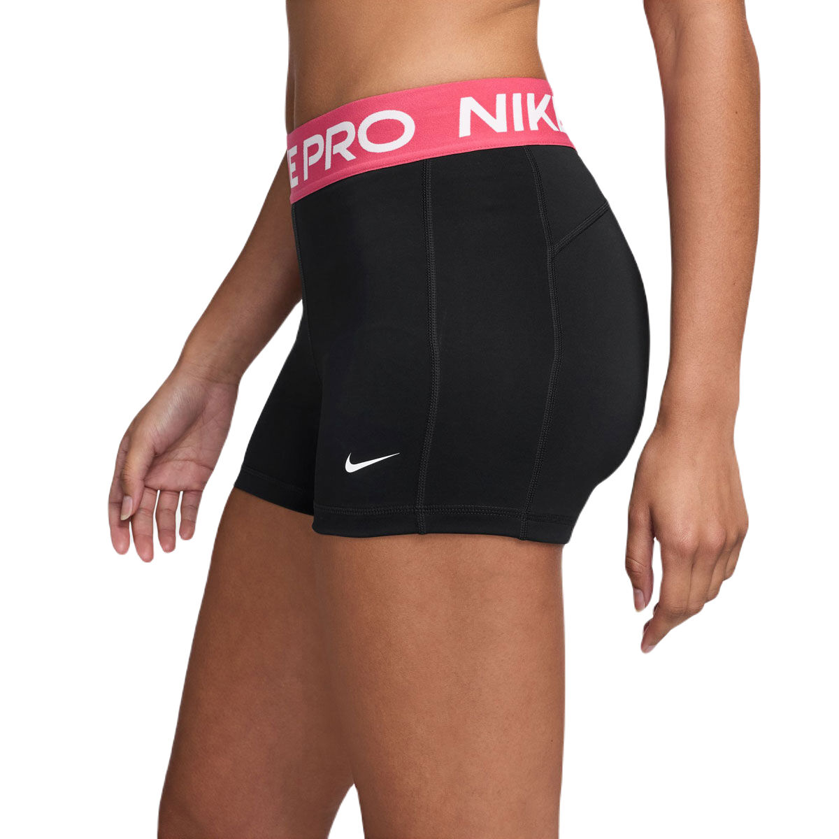 Nike Pro Womens 365 Dri-FIT Mid Rise Leak Protection Period 3 Inch Short Tights