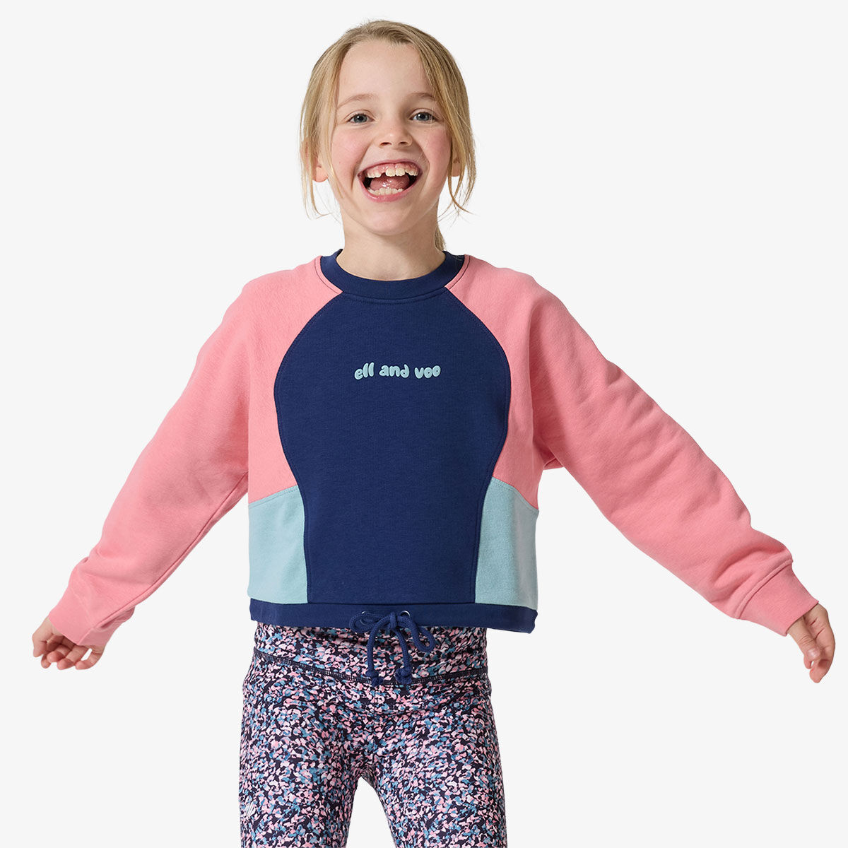 Ell/Voo Junior Girls Carmen Crew Sweatshirt