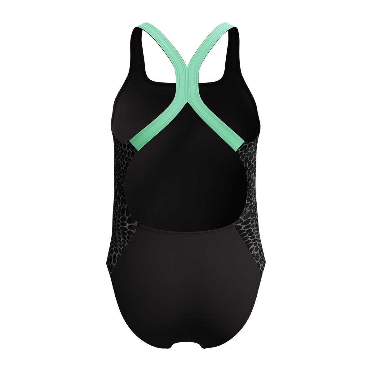 Speedo Girls Digi Allover Powerback One Piece Swimsuit