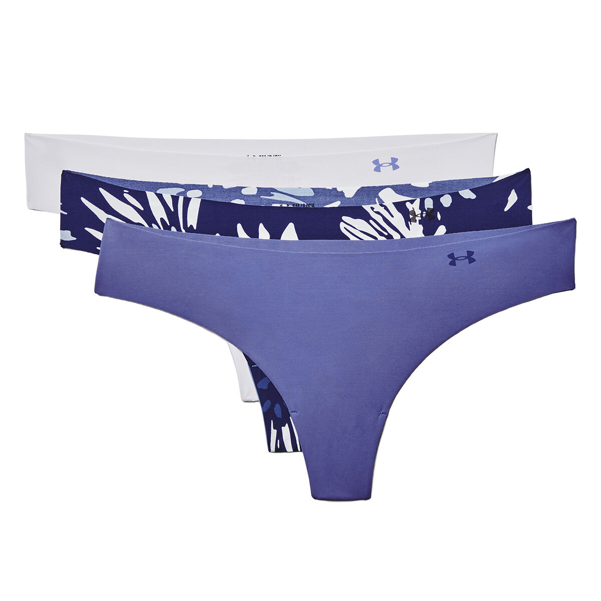 Under Armour Womens Pure Stretch Seamless Thong Briefs 3 Pack