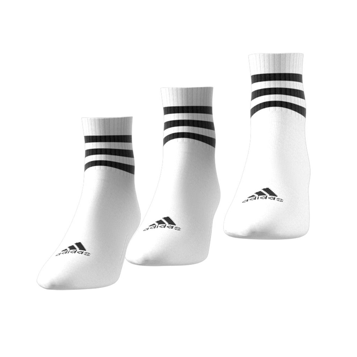 adidas 3-Stripes Cushioned Mid-Cut Socks